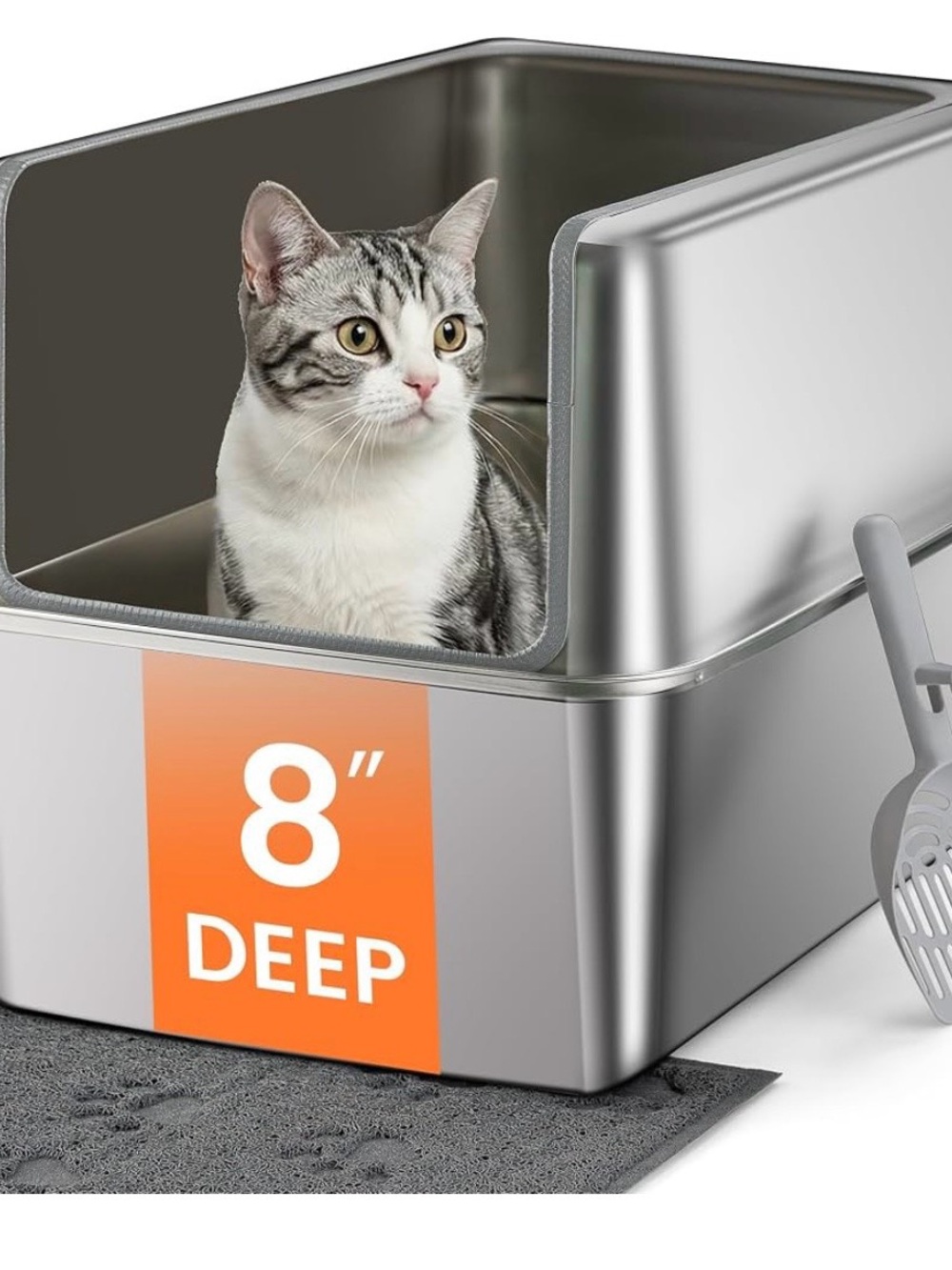 Stainless Steel Cat Litter Box XXL